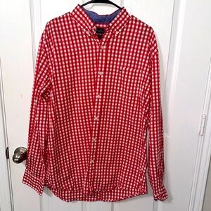 Crown & Ivy red checkered button down